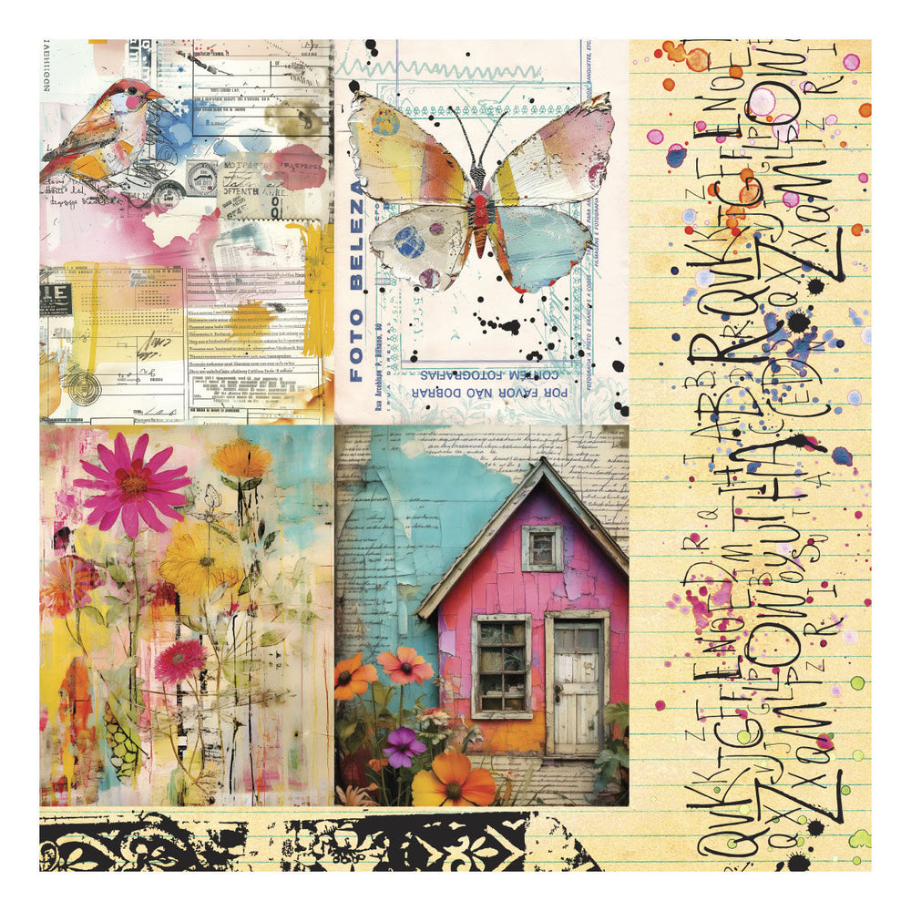 Beautifully Imperfect 6 x 6" Printed Paper