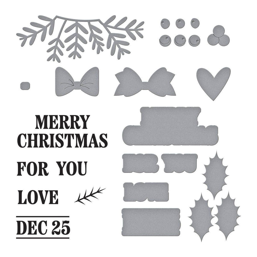 Christmas Add-Ons Stamp & Die Set by Wendy Vecchi