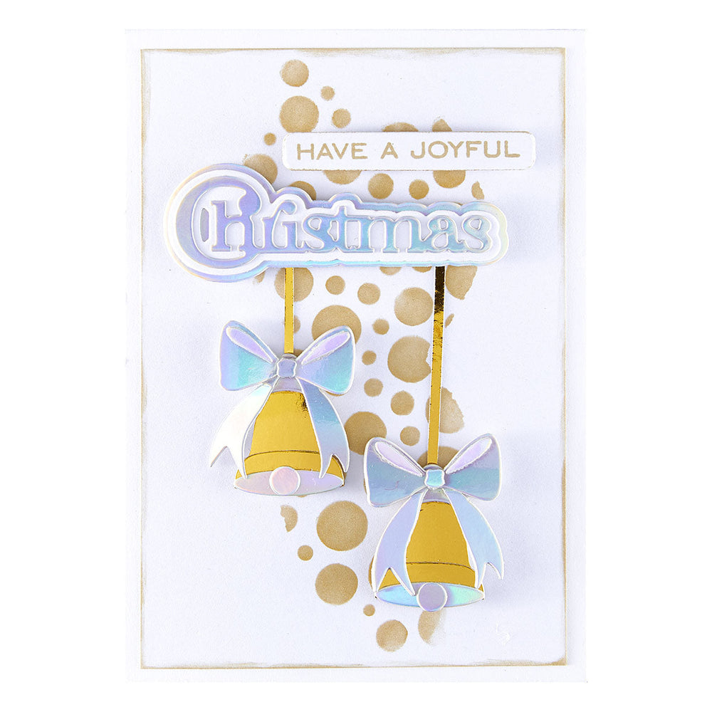 Christmas Sentiments Clear Stamp & Die Set by Lisa Horton