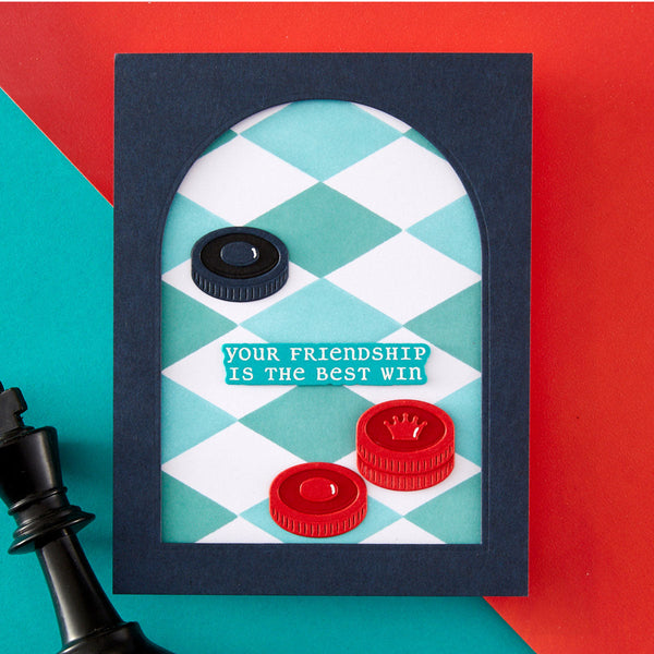 Layered Harlequin Stencil