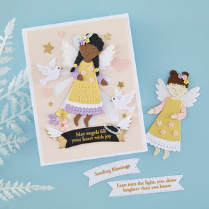 Blessing Angels Etched Dies by Bibi Cameron
