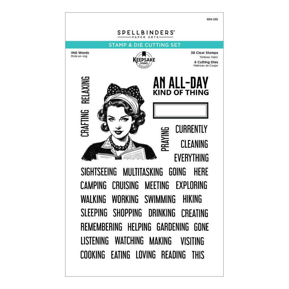 ING Words Stamp & Die Set by Esther Glas