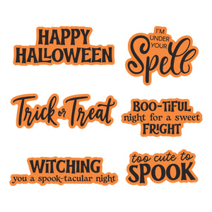 Classic Mouse Trick-or-Treat Sentiments Stamp & Die Set