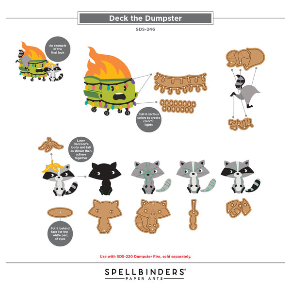Deck the Dumpster Stamp & Die Set