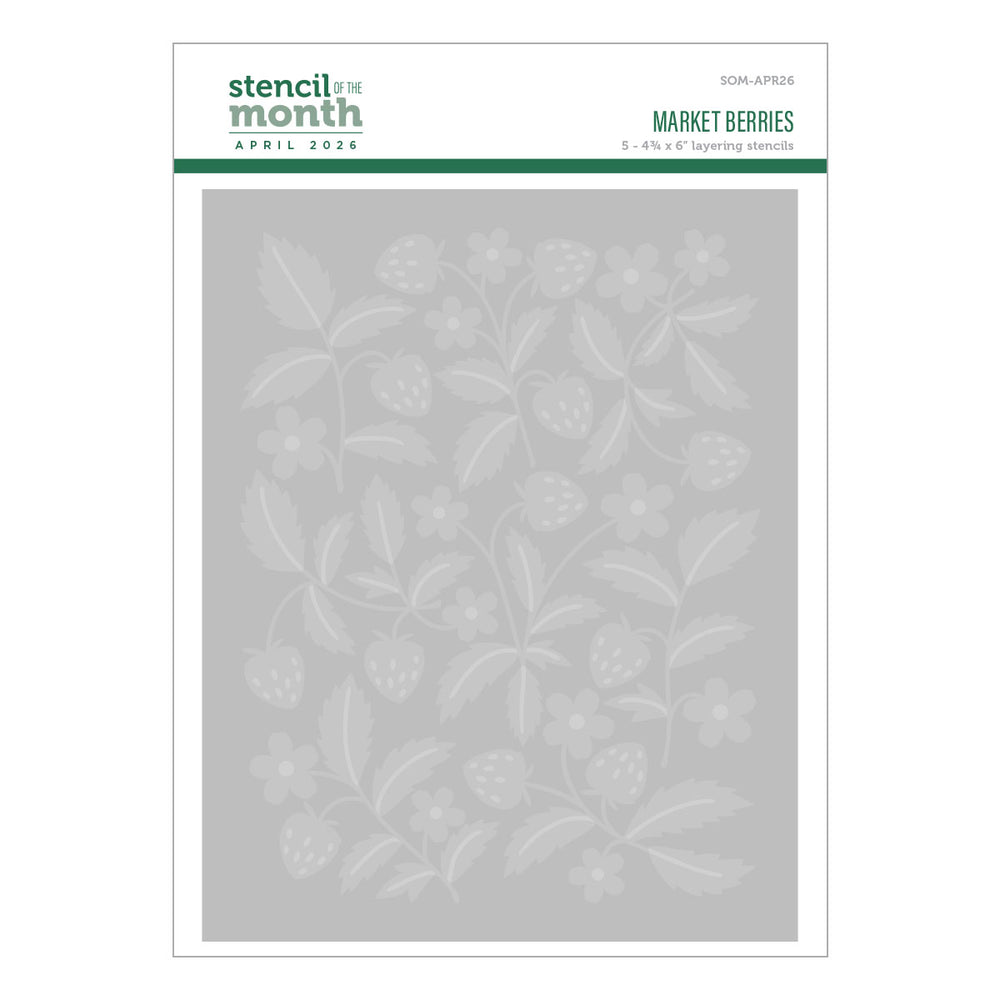 Market Berries - Stencil of the Month