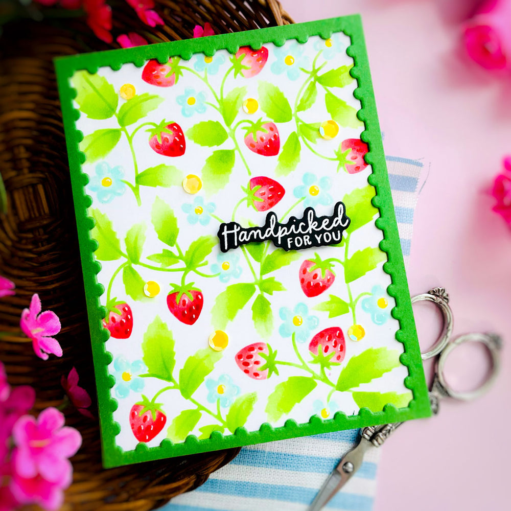 Market Berries - Stencil of the Month