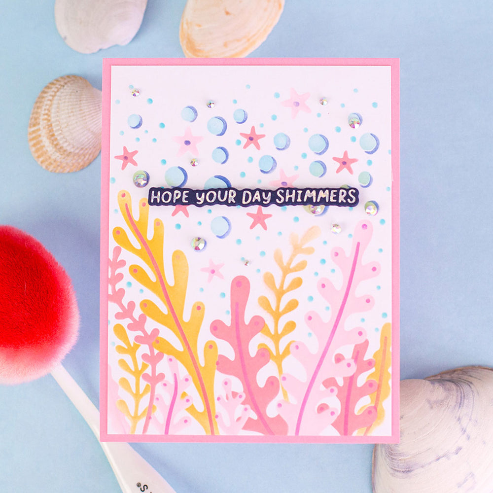 Underwater Bloom - Stencil of the Month