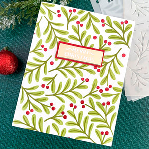 Sprigs & Bow - Stencil of the Month