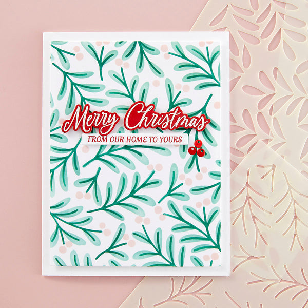 Sprigs & Bow - Stencil of the Month
