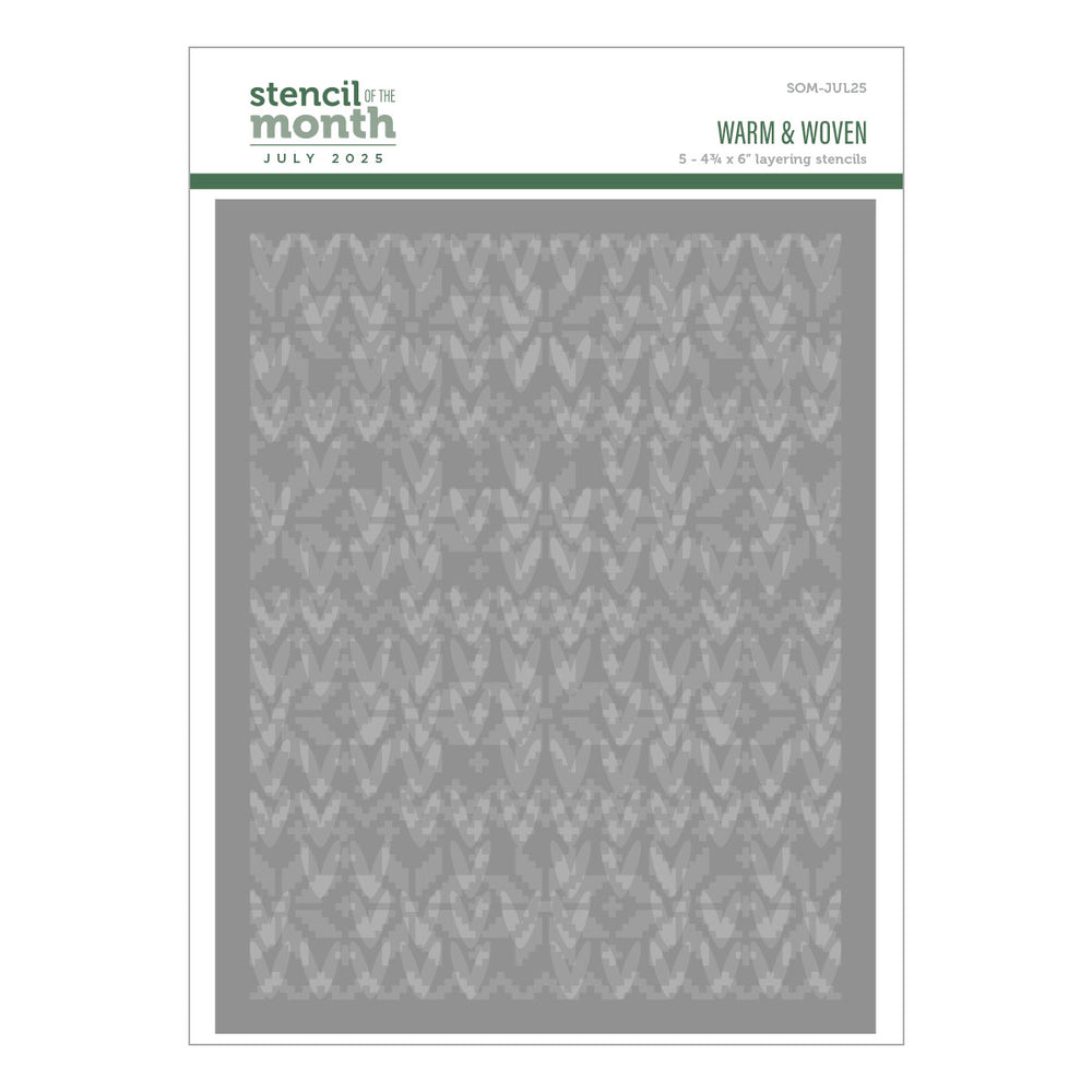 Warm & Woven - Stencil of the Month