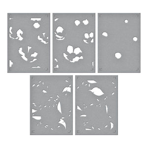 Cosmos Backdrop BetterPress and Stencil Bundle from the Pressed Posies Collection
