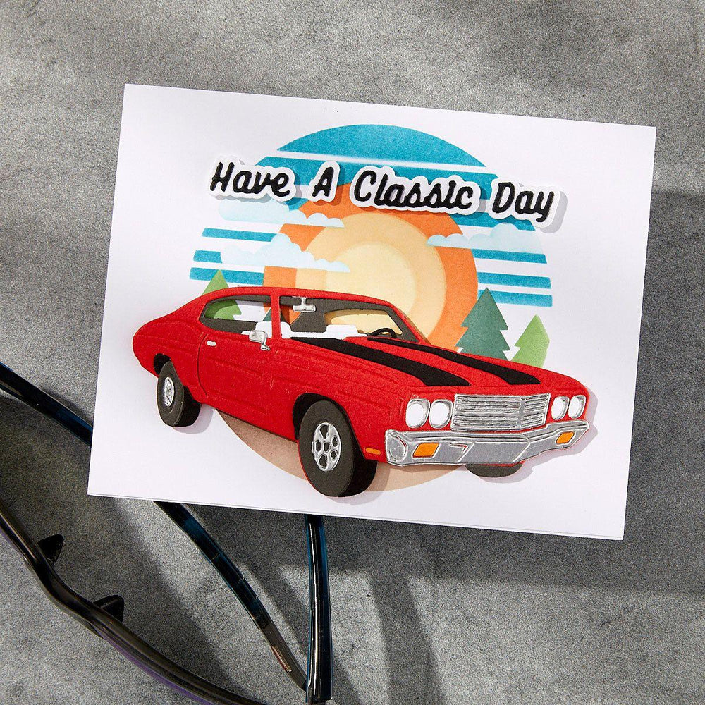 Muscle Car Etched Dies by Mindy Eggen