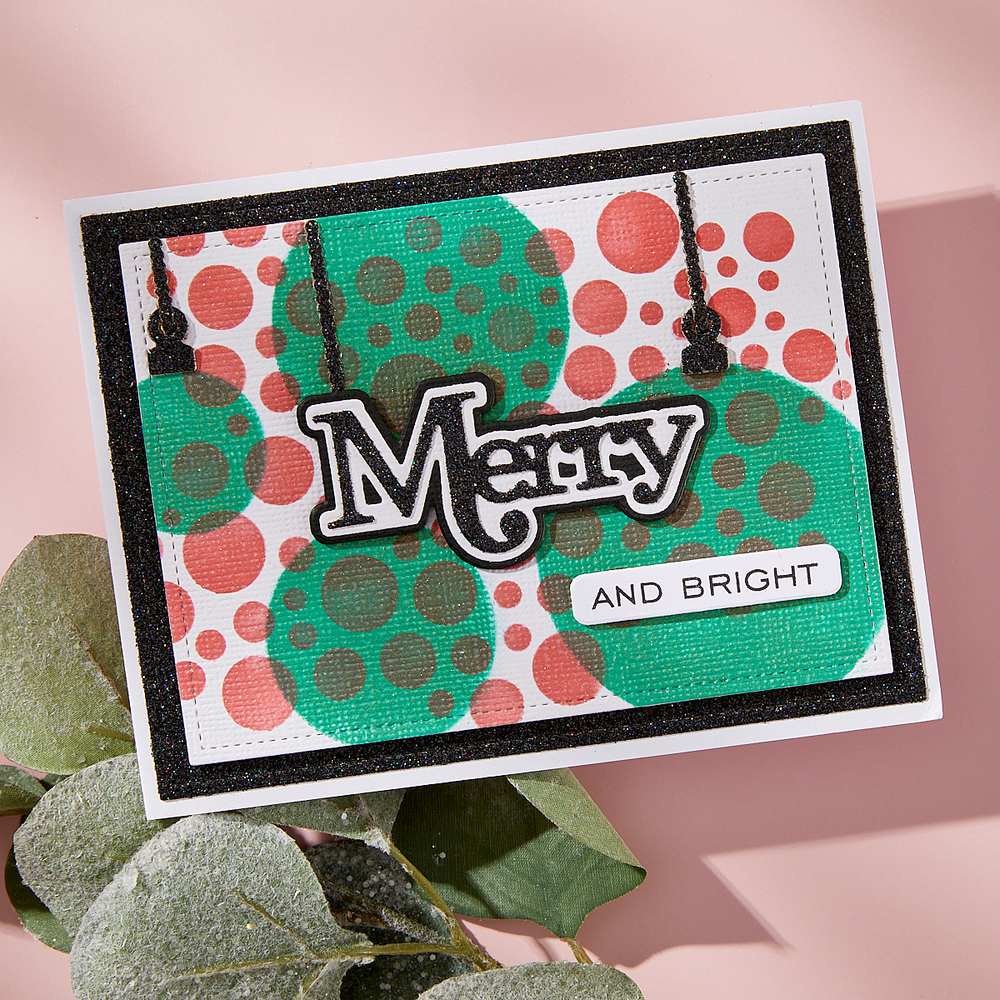 Merry Sentiments Clear Stamp & Die Set by Lisa Horton