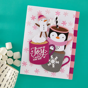 Mugs and Kisses Sentiments Clear Stamp Set