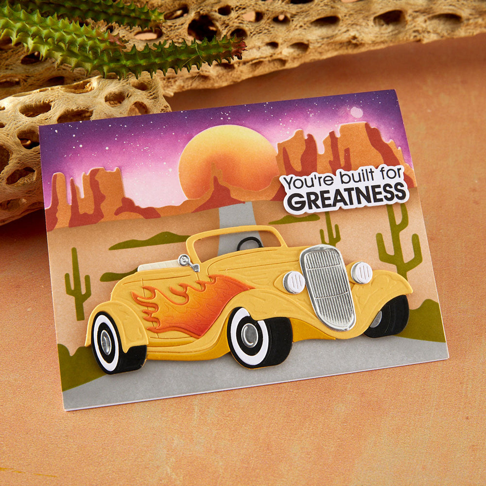 Road Trip Adventures Sentiments Stamp & Die Set by Mindy Eggen
