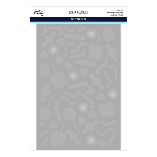 Trick or Treat 3D Embossing Folder & Stencil Bundle by Simon Hurley