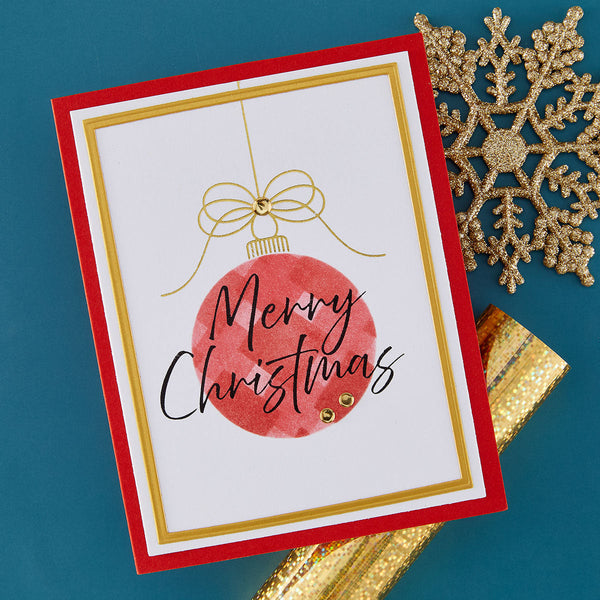 Tied with Cheer Press + Foil Plate & Stencil Bundle