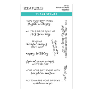 Spread Your Wings Sentiments Clear Stamp Set