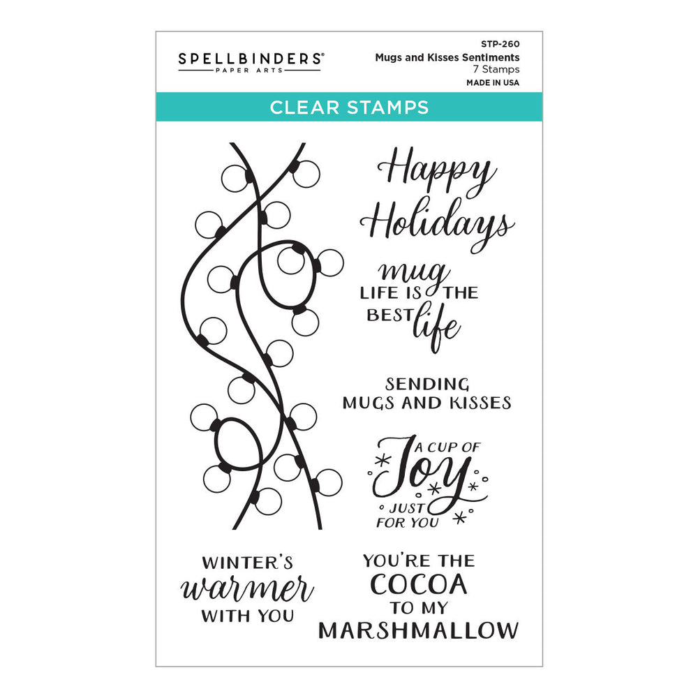 Merry Mugs and Kisses Die, Stamp & Stencil Bundle