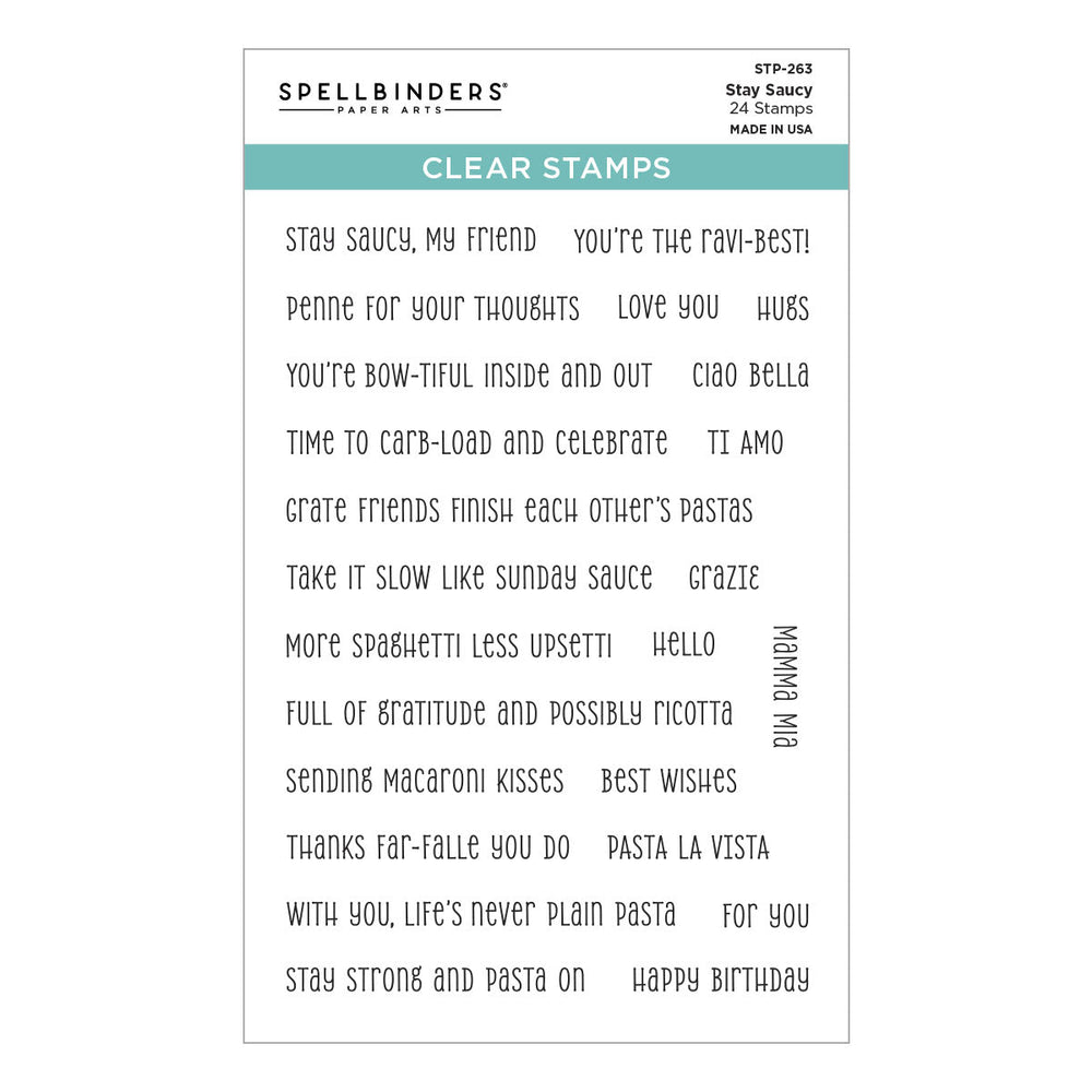 Stay Saucy Clear Stamp Set