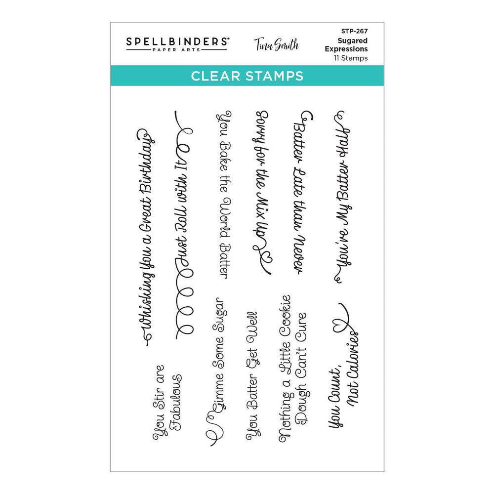 Sugared Expressions Clear Stamp Set by Tina Smith