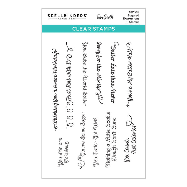 Sugared Expressions Clear Stamp Set by Tina Smith