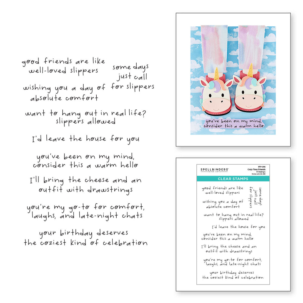 Exclusive - Cozy Toes Friends Stamp & Die Bundle