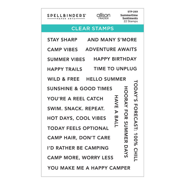 Summertime Sentiments Clear Stamp Set by Allison Frazier