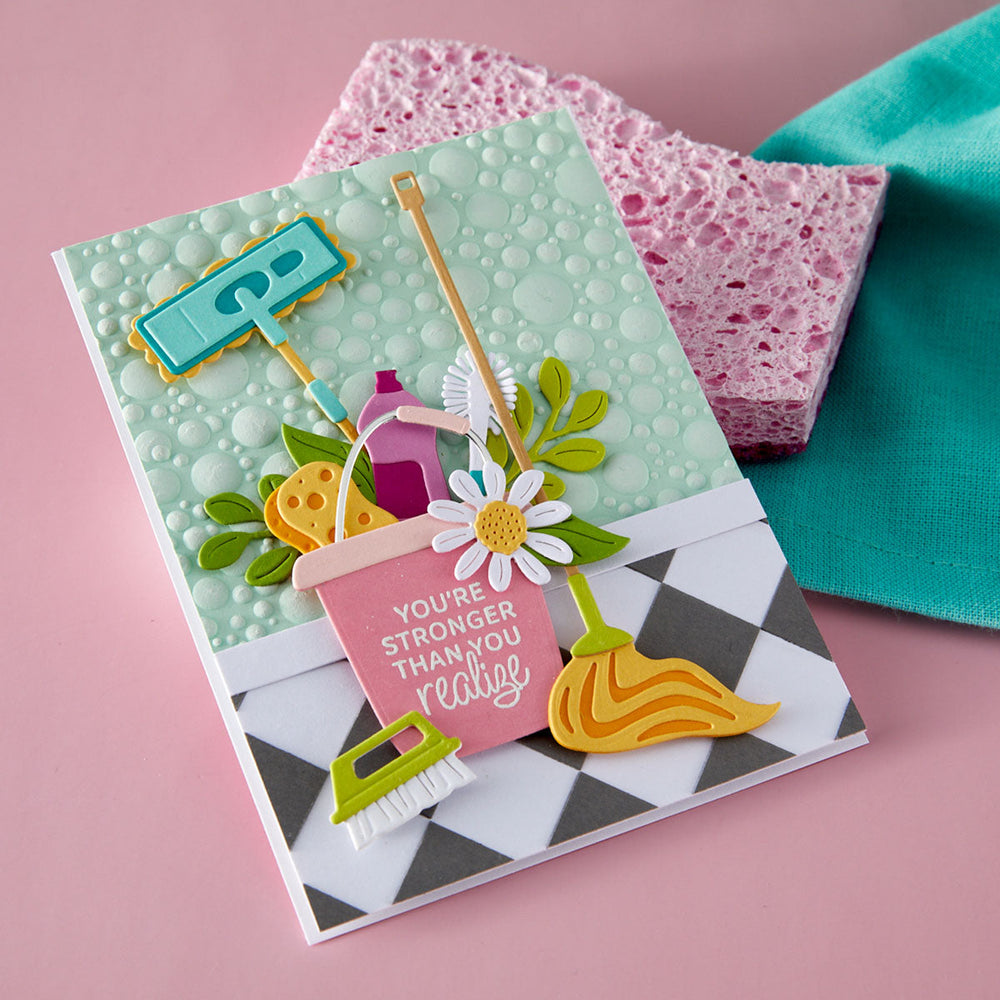 Suds & Buds 3D Embossing Folder