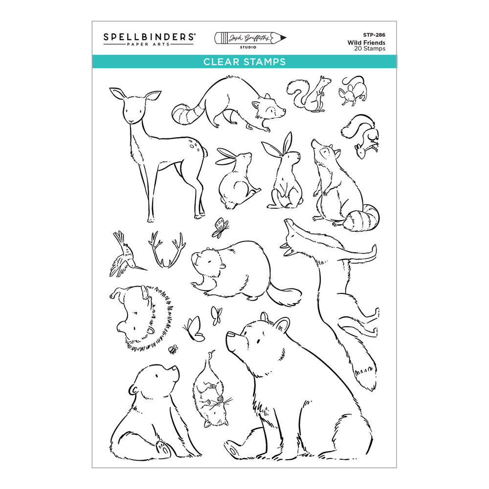 Wild Friends Clear Stamp Set by Josh Griffiths Studio