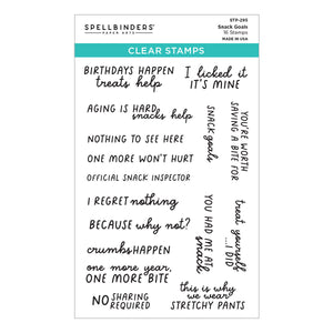 Snack Goals Clear Stamp Set