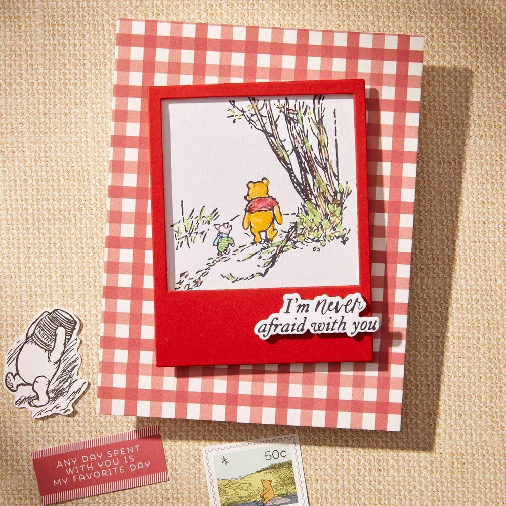 Silly Old Bear Sentiments Press Plate & Die Set in Collaboration with Simple Stories