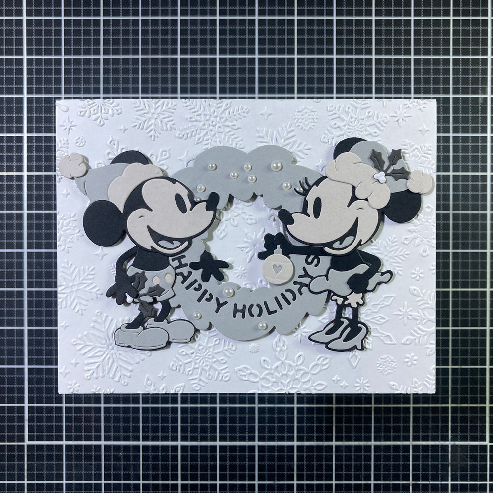 Classic Mouse Christmas Embellishments Etched Dies