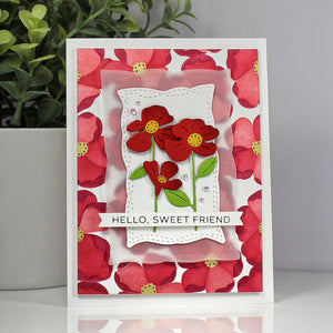 Petal Burst Layered Stencil