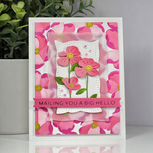 Petal Burst Layered Stencil