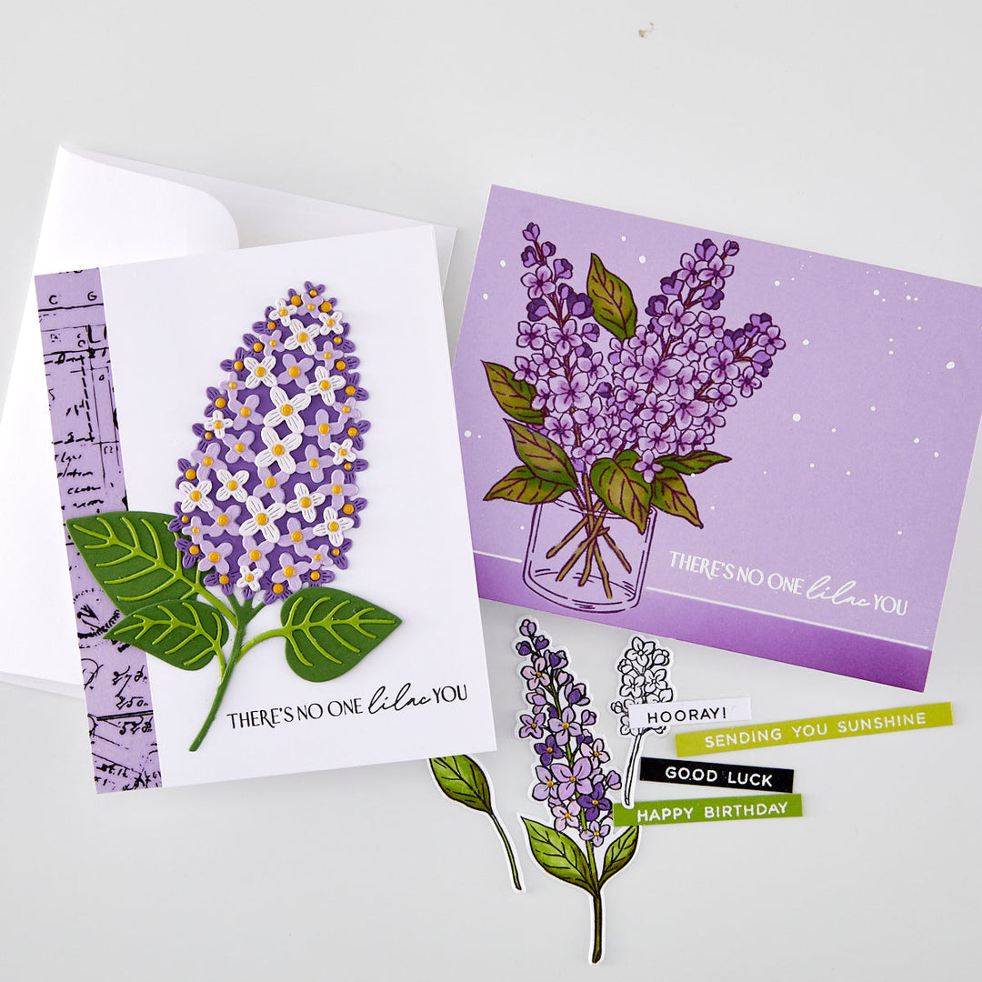 No One Lilac You Stamp & Cut Set