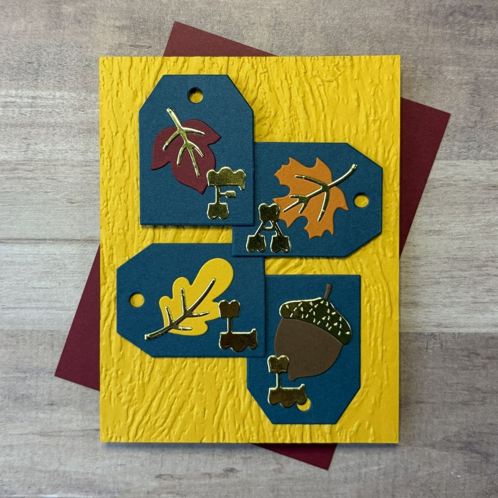 Falling Leaves Etched Dies by Kelly Bangs