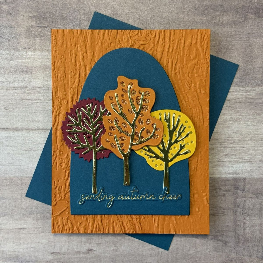 Changing Trees Etched Dies by Kelly Bangs