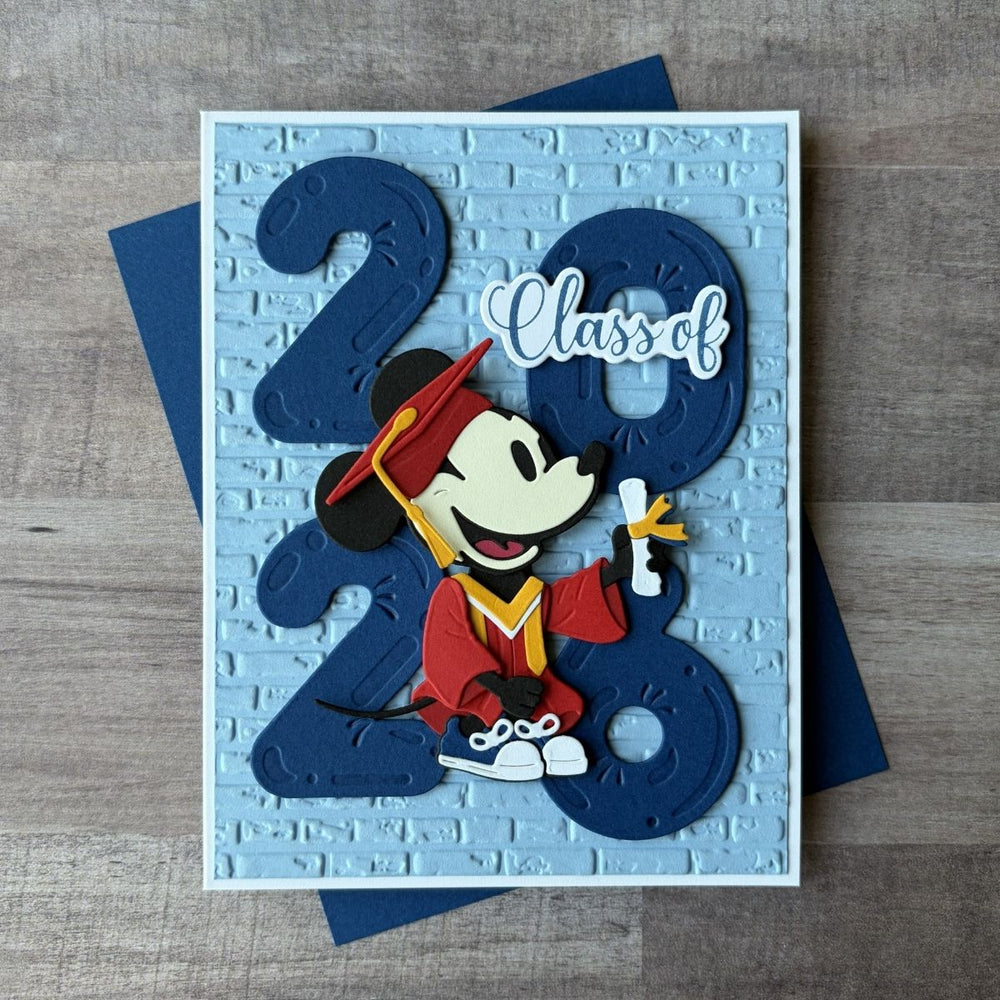Classic Mouse Graduation Etched Dies
