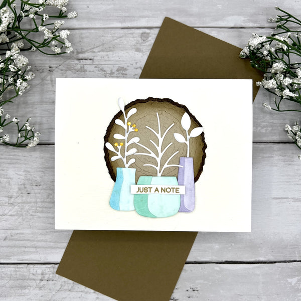 Containers and Foliage Etched Dies by Lisa Horton