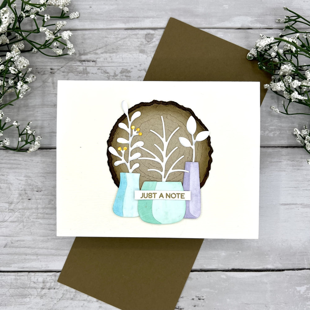Garden Planter Etched Dies by Lisa Horton