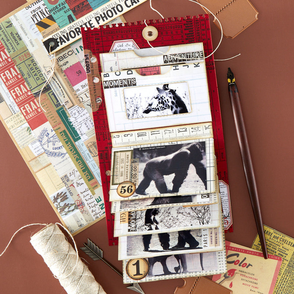 Reminiscence Book 10 Patterned Cardstock by Esther Glas