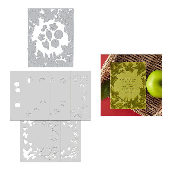 Hero Arts Apple Frame Die & Stencil Bundle