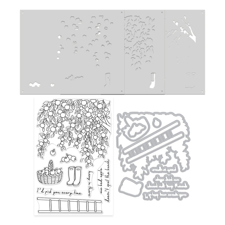 In The Orchard Stamp & Cut & Stencil Bundle