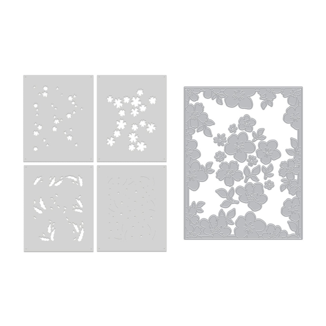 Bitty Floral Bundle Die & Stencil Bundle