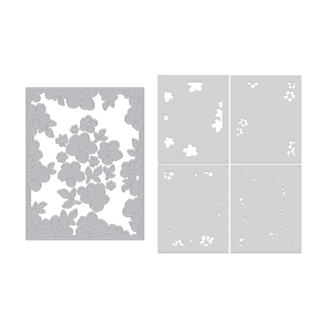 Floral Frame Die & Stencil Bundle