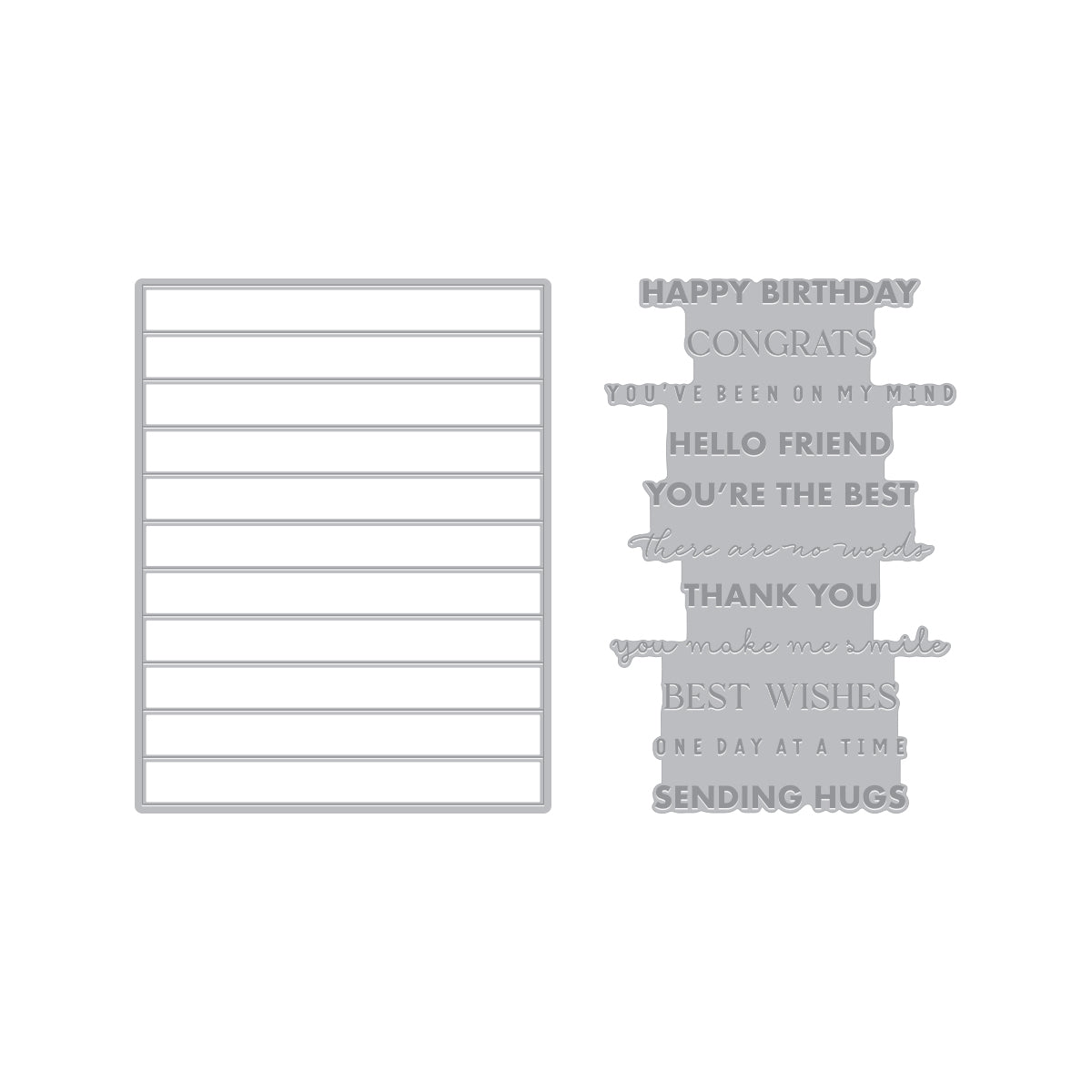 Hero Arts Say It With Style Letterpress & Foil and Die Bundle