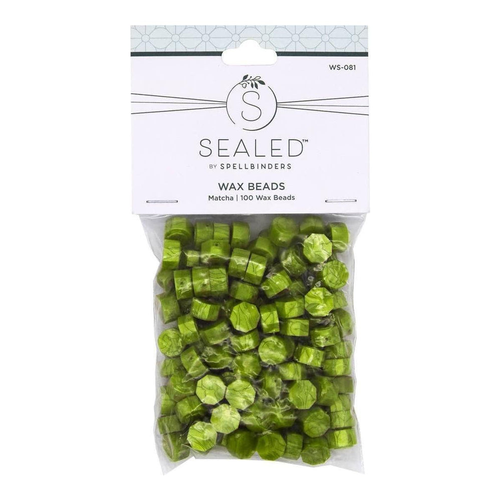 Matcha Wax Beads from the Sealed by Spellbinders Collection
