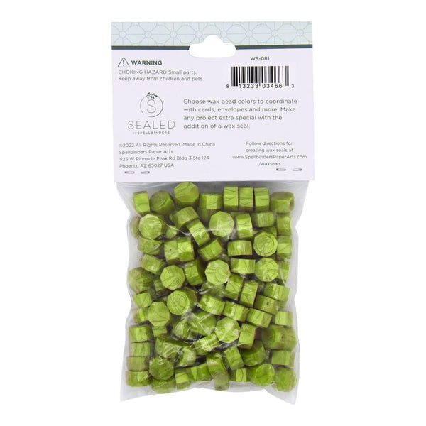 Matcha Wax Beads from the Sealed by Spellbinders Collection