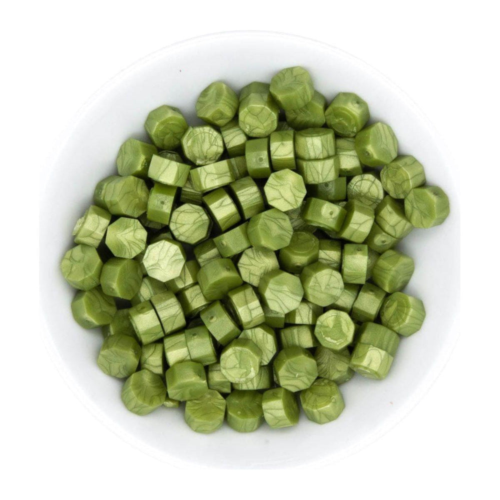 Matcha Wax Beads from the Sealed by Spellbinders Collection